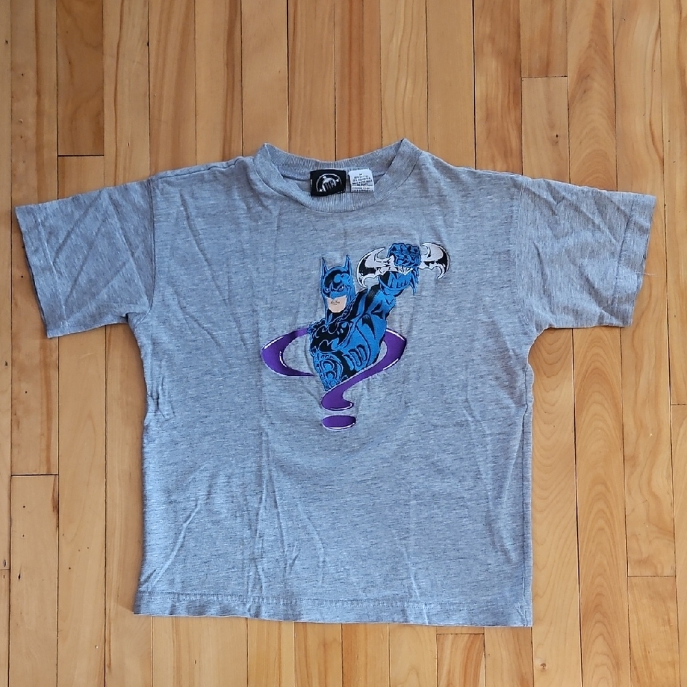 DC Comics Light Gray Batman Forever Kids Tee